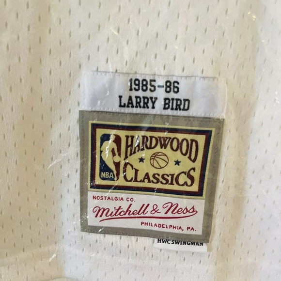 Larry Bird Mitchell & Ness Swingman Boston Celtics 1985-86 Jersey - White sz-sm - Picture 16 of 16